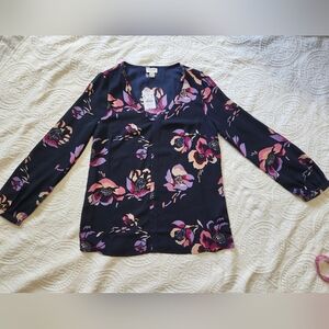 J.Crew NWT Floral Print Blouse Top Women's size 00
